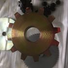 Non Standard 45C C Type Double Pitch Sprocket Yellow Zincing Surface Finish