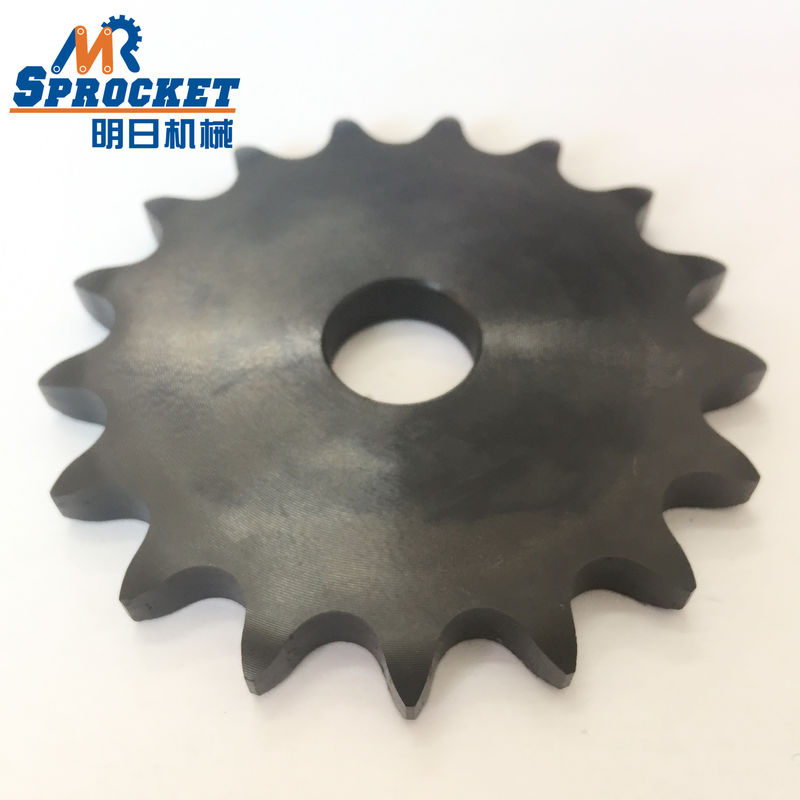Industrial Plate Wheel Chain Sprocket 40A17T Black Color 45C Material